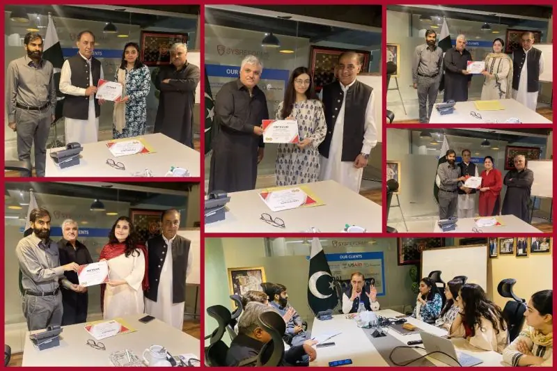 SysReforms – SysReforms Internship Program certificate ceremony, Islamabad, Pakistan