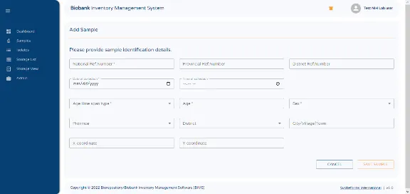 Government of Pakistan; Biobank Inventory Management System for NVL, NIH and NARC Reference Labs — image 4