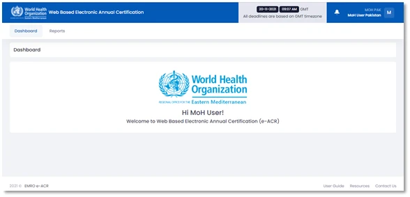Electronic Web Based Annual Certification Reporting Management System (e-ACR) — image 3