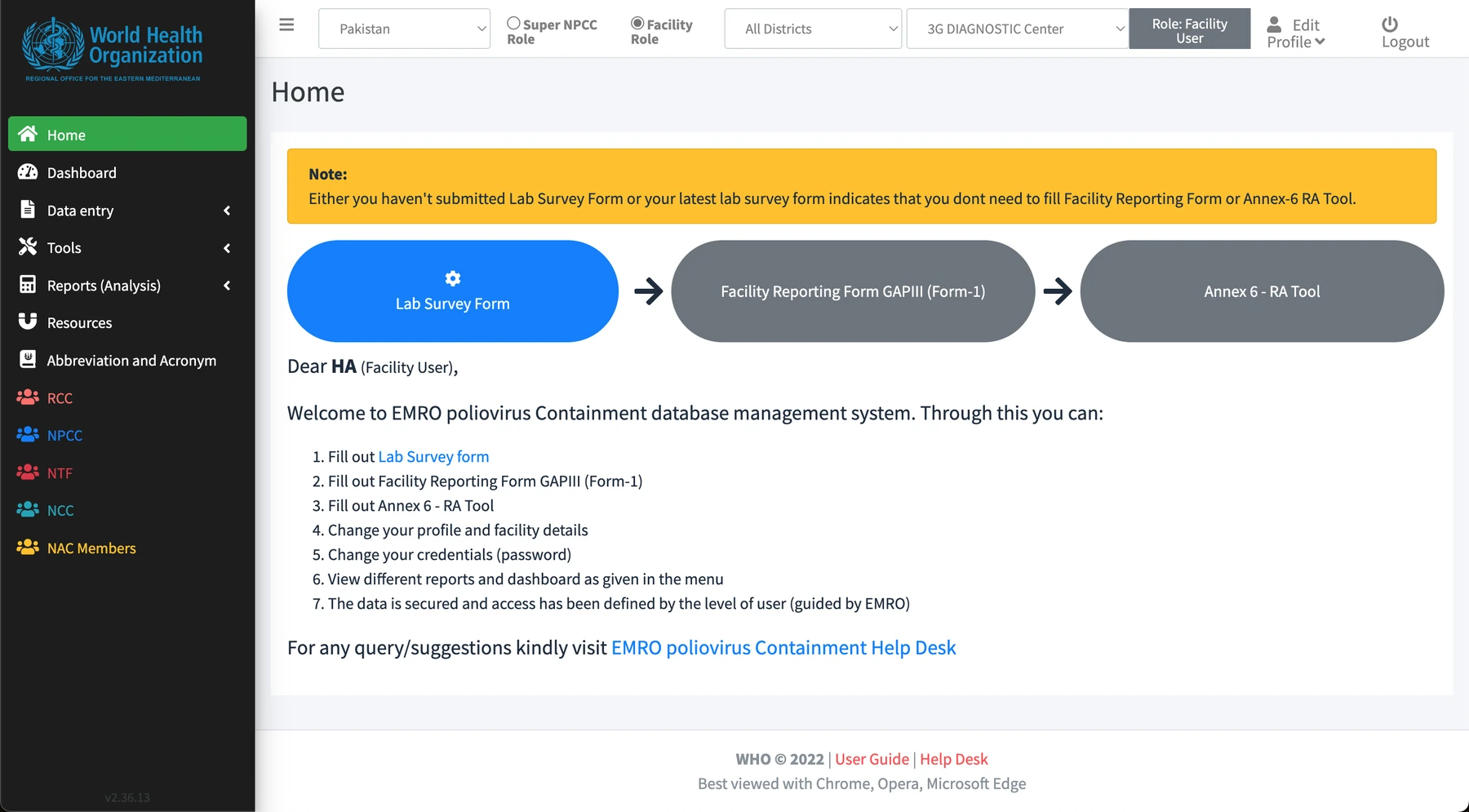 Web Based Polio Containment Data Management System — image 4